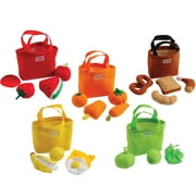 Constructive Playthings Soft Sorting Food Bags, All Ages