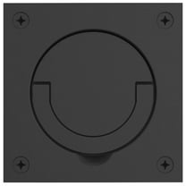 Baldwin 0397190 Flush Ring Pull, Black