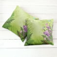 thumbnail image 6 of Ambesonne Landscape Throw Pillow Cover 2 Pack, Mushroom Flower Magic, 20", Green Purple, 6 of 7