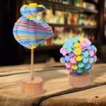 thumbnail image 2 of Juguete De Madera Personalizado Certificado Ro Lollipop Spin Swivel Candy Dance Toy Juguete De Madera Giratorio Lollipop Juguetes Antiestrés, 2 of 6