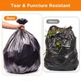 thumbnail image 3 of 50-55 Gallon Trash Bags, 50 Count Heavy Duty Large Black Garbage Bags for Commercial, Janitorial, Lawn and Leaf, 48 x 40", 3 of 8