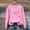 Pink, variant on Girls Orange Oversized Long Sleeve Crewneck Sweatshirt, Soft Stretchy Fake Two-Piece Pink Bow Print Casual Pullover for 4-14 Years Old,Size 14 T