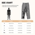 thumbnail image 3 of Pofeuu Optical Zebra Illusion Print Women's Fashion Pajama Pants with Pockets Comfy Drawstring Sleep Lounge Bottoms-Small, 3 of 6