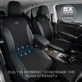 thumbnail image 4 of Juego completo de fundas de asiento para vehículos Skechers Work Leather Oxford, 4 of 8