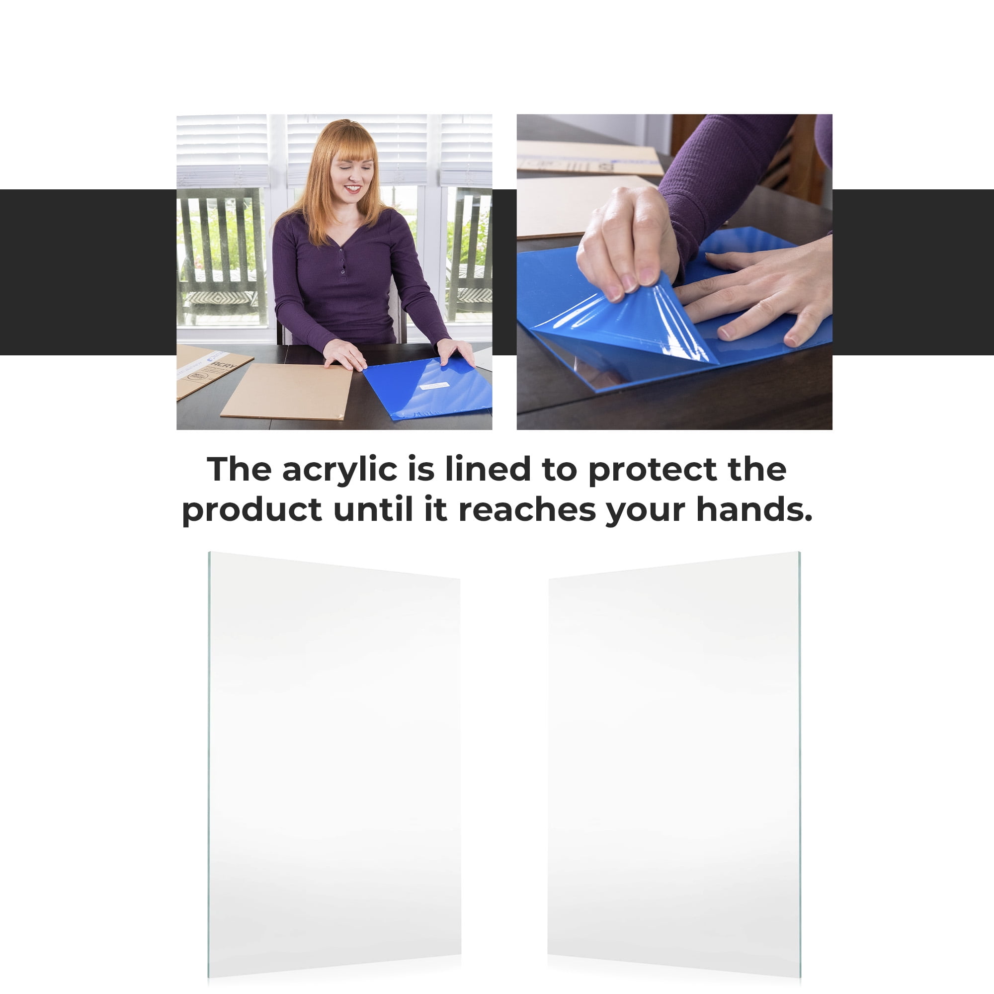 Frame-Grade Acrylic Replacement for 12x18 Picture Frame, Replacement Plexiglass for 12x18 Photo