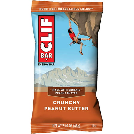 CLIF BAR - Energy Bars - Crunchy Peanut Butter - (2.4 Ounce Protein Bars 18 Count) (Packaging May Vary)