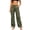 Army Green, variant on Levmjia Women's Cargo Pants High Waisted Straight Leg Utility Pants with Multi Pockets Adjustable Drawstring Ankle Cuffs Workwear Trousers for Outdoor