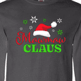 thumbnail image 4 of Inktastic Mawmaw Claus with Christmas Santa Hat and Snowflakes Long Sleeve T-Shirt, 4 of 5