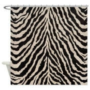 CafePress - Zebra Print Brown Beige Tan - Unique Fabric Shower Curtain 70" x 72"