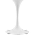 thumbnail image 3 of Modway Lippa 27.5" Round Modern Wood/Metal Dining Table in Natural/White, 3 of 6