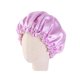 thumbnail image 1 of Kids Double Layer Sleeping Elastic Sleeping Hat Adjustable Sleeping Head Cover (Purple), 1 of 2