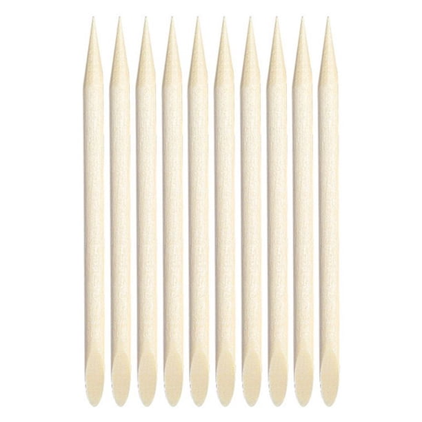 100 Uds. Palos de madera para uñas, empujador de cutículas multifuncional de doble cara, herramienta de manicura y pedicura para manicura y pedicura