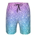 thumbnail image 4 of Naloa Multicolor Glitter Men's Beach Shorts, Surfing shorts, Swim trunks, Quick Dry Swim Trunks for Surfing Beach Fun - 3X-Large, 4 of 9