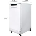 thumbnail image 5 of 18" Portable Dishwasher with Energy Star - White, 5 of 7