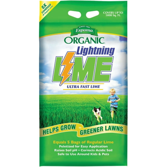 Espoma LL30 Organic Lightning Lime Fertilizer, 30 lb