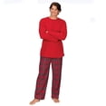 thumbnail image 4 of Pijamas familiares a juego para Navidad, ropa roja para el hogar, ropa de dormir para fiesta, padre, mamá y yo, ropa de dormir para mujeres, hombres y niños, 4 of 5