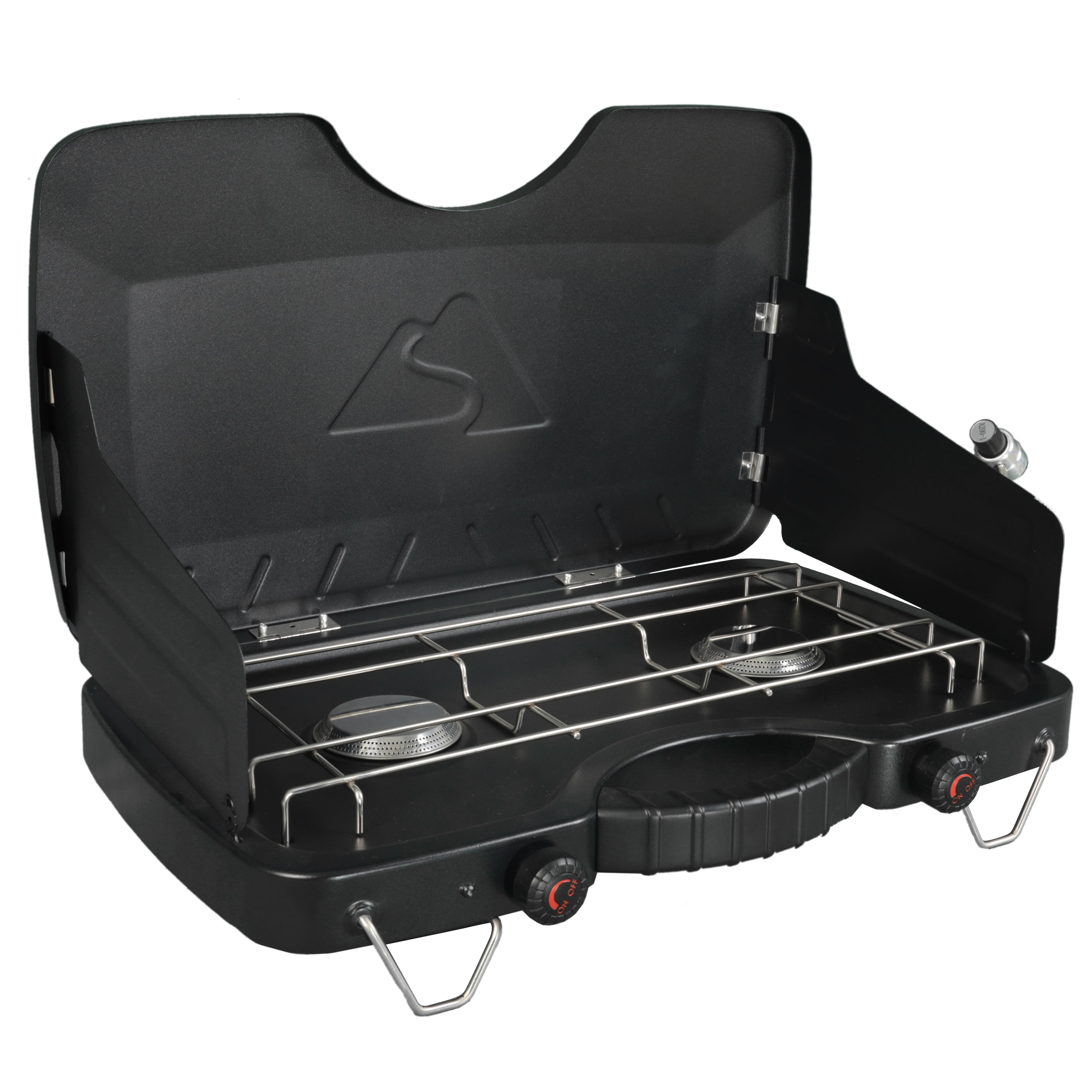 Buy Ozark Trail 2 Burner Propane Gas Camping Stove, Black, GCT2208W