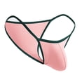 thumbnail image 4 of ylioge Mens Underwear Thongs Trendy Low Rise Solid Color Stretchy G-String Breathable Support Briefs, 4 of 4