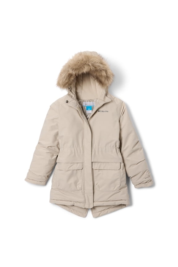 Girls Nordic Strider II Jacket, Waterproof, Insulated with Omni-Heat Infinity, Dark Stone, Small, 209024