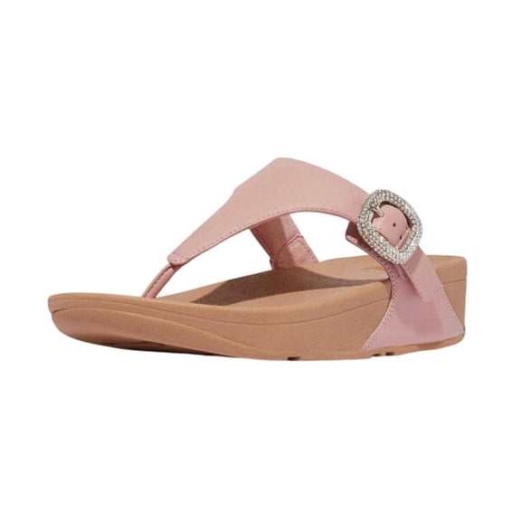 Fit Flop Womens Lulu Crystal Leather Buckle Sandals