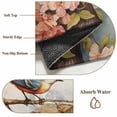 thumbnail image 6 of Retro Birdhouse Round Area Rug 3.3 FT, Non Slip Small Entryway Kitchen Mat, Pink Spring Floral Birds Vintage Washable Soft Circular Rug Non-Shedding Door Mat for Bathroom Playroom Kids Room, 6 of 9