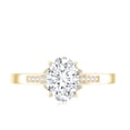 thumbnail image 5 of Rosec Jewels Lab Created Diamond Engagement Ring - 6X8 mm Oval, EF-VS Grade Certified, 10K Yellow Gold, US 8.50, 5 of 9