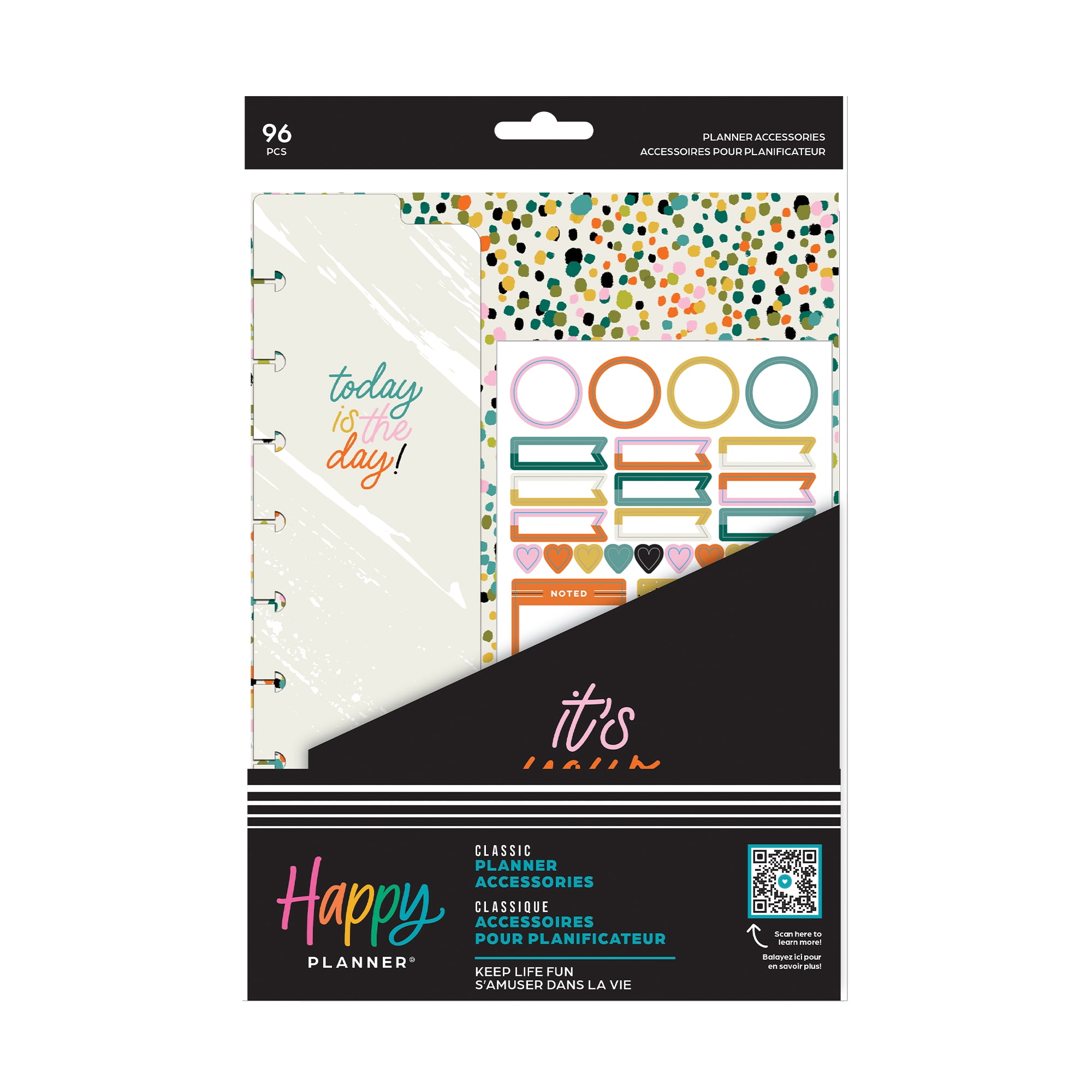 Healthy Hero Classic Multi Accessory Pack by Happy Planner Girl Sticky  Notes Stickers Pre-punched Folders Bookmarks Refill Pages 