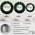 thumbnail image 5 of Designart "Rhythms Of Tropical Robusta Palms" Abstract Botanicals Rund Mirror For Wall Decor - Large Green Round Printed Mirror - Modern Round Office Mirror - 23" x 23", 5 of 7