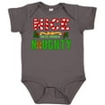 thumbnail image 3 of Inktastic Nice Until Proven Naughty with Holly and Gingerbread Man Boys or Girls Baby Bodysuit, 3 of 5