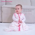 thumbnail image 3 of LollyBanks 0.5 TOG Cotton Toddler Sleep Sack, 2-Way Zipper, Wearable Blanket,Pink Child of God Print, 3 of 6