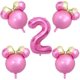 thumbnail image 1 of Otra decoración de jardín Decoraciones para fiestas de cumpleaños con temática de Minnie Globos de aluminio con cabeza de ratón Globos para la segunda niña Decoraciones para baby shower con temát, 1 of 5