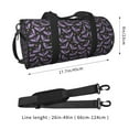 thumbnail image 2 of Easygdp Bat Purple Bolsa de Viaje, Bolsa de Mano, Bolsa de Gimnasio, Bolsa de Equipaje para Viaje, 2 of 6