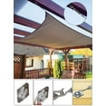 thumbnail image 2 of 304 Stainless Steel Sun Shade Sail Fixing Kit,M5 Sunshade Canopy Hardware Kit for Install Rectangle and Triangle Shade Sails Deck Garden Lawn Patio Outdoor Metal Sail Shade Pergola Kit（40PCS）, 2 of 5