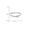 thumbnail image 3 of Ladies 2mm Wedding Band Ring in Sterling Silver, 3 of 4