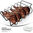 thumbnail image 1 of IFANLANDOR 1Pack Chicken Roasting Rack Black Iron Grill Rack for Outdoor Cooking, 1 of 6