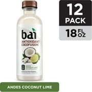 Bai Gluten-Free, Andes Coconut Lime, Antioxidant Infused Drink, 18 Fl Oz, 12 Pack Bottles