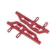 thumbnail image 4 of Vogacara 1 Juego de placa de pie de Pedal lateral, simulación de pedales de Metal modificado mejorado, repuesto de oruga de vehículo 1/24 para Axial Kits de construcción modelo Rojo Vogacara FN001297-03, 4 of 6