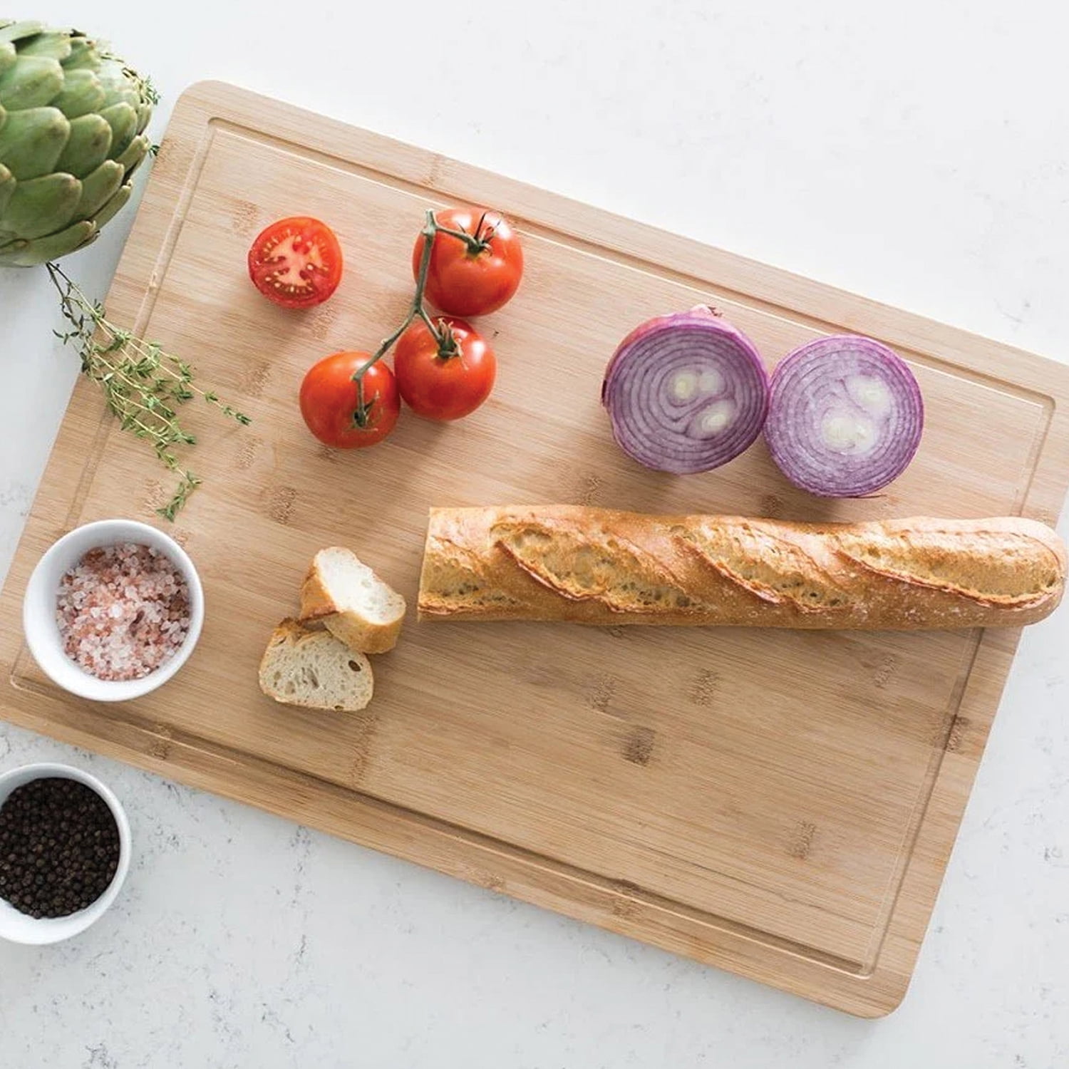 Better Houseware Bamboo Cutting Board with Well, 339/14