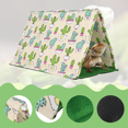thumbnail image 3 of QINXIN Mini Lizard Tent Cactus Pattern Detachable Machine Washable Soft Comfortable Warm Cotton Nest Hamster Sleeping Bed, 3 of 7