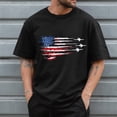 thumbnail image 2 of UAYOTSE Men American Flag Patriotic Eagle T Shirt 4th of July Skull Round Neck Short Sleeve,Sizes XXL, 2 of 9