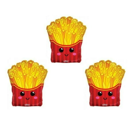 3 French Fries Birthday party balloons Decorations Cookout Circus carnival festival…