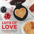 thumbnail image 4 of Mini 4" Electric Waffles Maker Bubble Egg Cake Oven Breakfast Waffle Machine, Premium Non-Stick Plates（Red Heart Shape）, 4 of 6