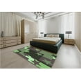 thumbnail image 4 of Ahgly Company Indoor Rectangle Patterned Green Snake Green Area Rugs, 8' x 10', 4 of 6