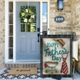 thumbnail image 5 of KCGYNP Father's Day Garden Flag Linen,Double Sided Printed,Decorative Welcome Flag,Courtyard Decor,Fade-Resistant,Elegant Taste,1-Flag Pack, 5 of 5