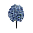 thumbnail image 2 of olkpmnmk Artificial Flowers for Outdoor Indoor Fake Plants, Artificial Flowers with Ground Garden Stake, UV Resistant Faux Greenery Shrubs, Fake Plants for Garden Yard Porch Patio, Blue, 2 of 5