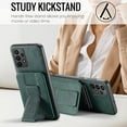 thumbnail image 4 of Designed for Samsung Galaxy A72 Case Wallet with RFID Blocking Card Holder PU Leather Credit Card Slots Cash Pocket Phone Cases for Men Women Back Flip Magnetic Clasp Protective Cover,Green, 4 of 9