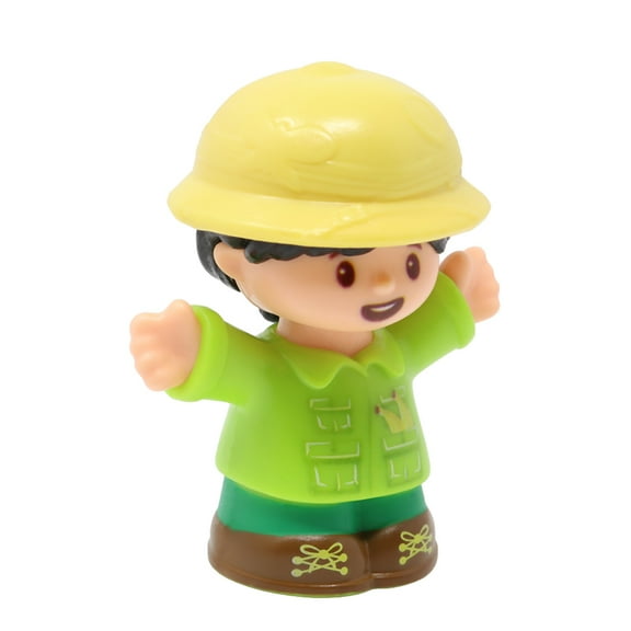 Replacement Part for Collectible Fisher-Price Little People Safari Musical Zoo Train Playset GWK92 - Replacement Engineer Zookeeper Koby Figure Wearing Safari Hat