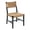 Black, variant on Maklaine 21" Modern Elm Wood/Paper Rope Dining Chair in Natural