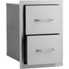 Bull 15-Inch Stainless Steel Double Access Drawer - 56985