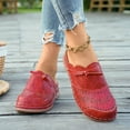 thumbnail image 2 of Rokment Womens Vintage Bow Platform Wedge Clogs and Mules Sandals 2026 Spring Summer Beach Vacation Casual Leather Wide Width Closed Toe Backless Orthopedic Dress Slip on Slippers Red Size 8.5, 2 of 7